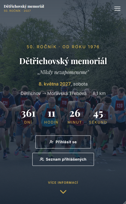 Dětřichovský memoriál mobile